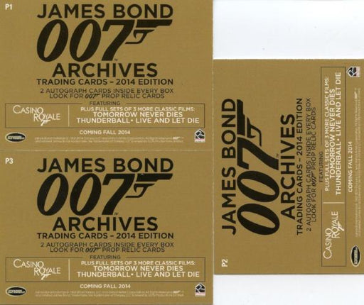James Bond Archives 2014 Edition Promo Card Set 3 Cards   - TvMovieCards.com