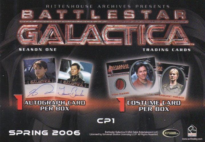 Battlestar Galactica Season One CP1 Promo Card   - TvMovieCards.com
