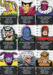 Avengers The Silver Age Classic Villains Chase Card Set CV1 - CV12   - TvMovieCards.com