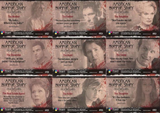 American Horror Story Quotes Chase Card Set 9 Cards   - TvMovieCards.com