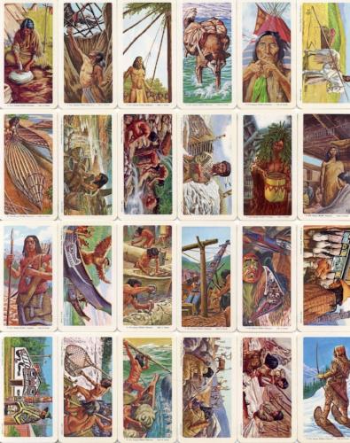 1974 Brooke Bond Foods Limited Indians Of Canada Vintage Card Set 48 Cards   - TvMovieCards.com