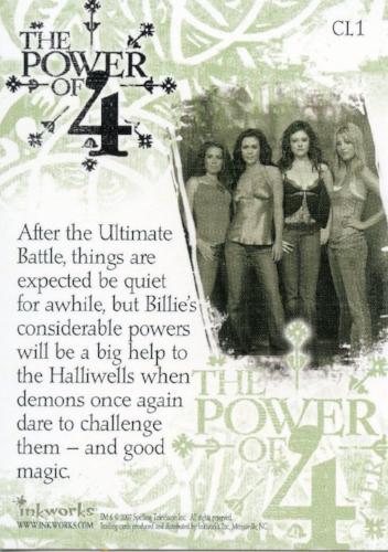 Charmed Forever The Power of 4 Case Topper Chase Card CL1   - TvMovieCards.com