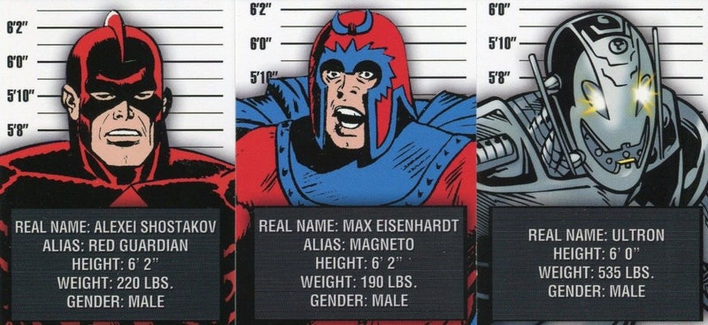 Avengers The Silver Age Classic Villains Chase Card Set CV1 - CV12   - TvMovieCards.com