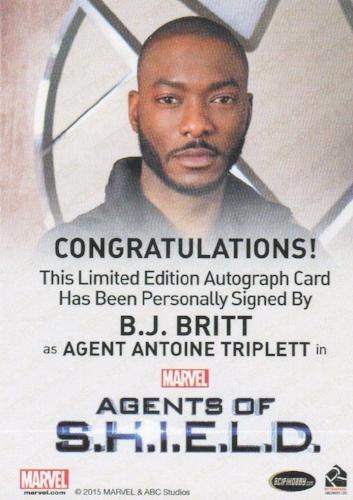 Agents of S.H.I.E.L.D. Season 2 B.J. Britt Autograph Card   - TvMovieCards.com