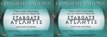 Stargate Atlantis Season One Chaya Sar Costume Card Variants   - TvMovieCards.com