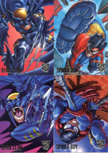 Amalgam DC vs Marvel 1995 Preview Card Set 4 Cards Fleer   - TvMovieCards.com