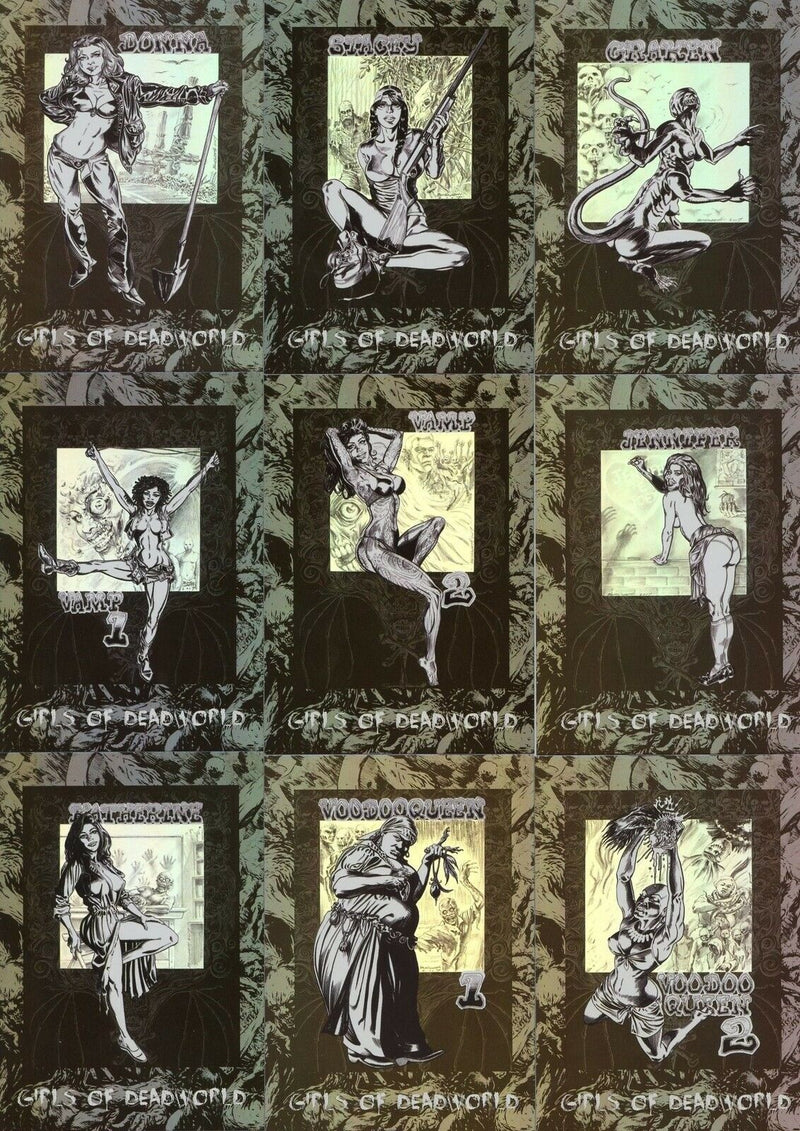 Dead World Girls of Dead World Chase Card Set 12 Cards DW-G1 - DW-G12   - TvMovieCards.com