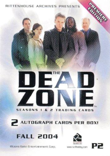 Dead Zone Seasons 1 & 2 Promo Card P2   - TvMovieCards.com