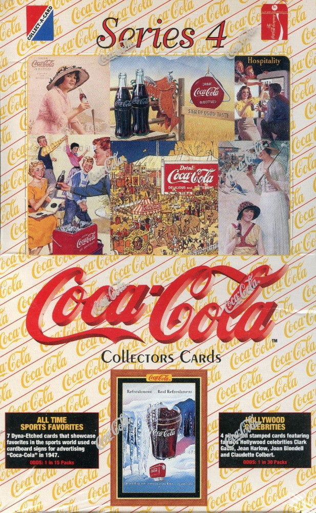 Coca Cola Coke Series Four Card Box 36 Packs Collect-a-Card 1995   - TvMovieCards.com