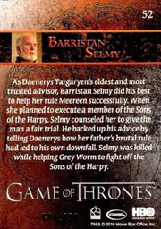 Game of Thrones Season 5 Gold Foil Parallel Base Chase Card #52 046/150   - TvMovieCards.com