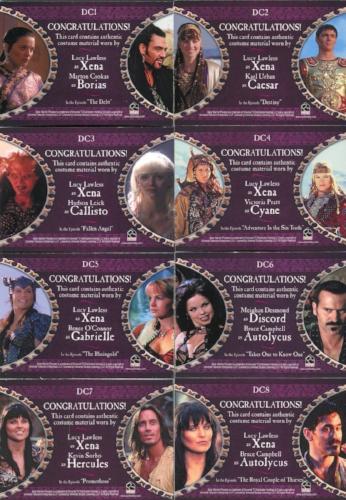 Xena Dangerous Liaisons Double Costume Card Set 12 Cards DC1 thru DC12   - TvMovieCards.com