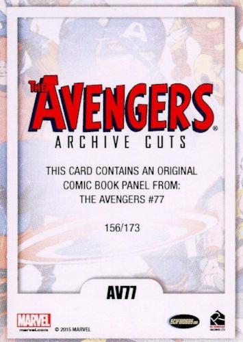 Avengers The Silver Age Comic Archive Cuts Chase Card AV77 #156/173   - TvMovieCards.com