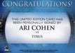 Stargate Atlantis Season One Ari Cohen Autograph Card   - TvMovieCards.com