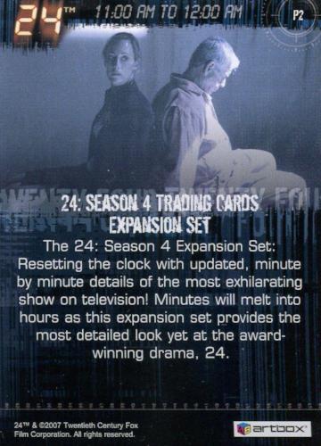 24 Twenty Four Season 4 Expansion Promo Card P2   - TvMovieCards.com