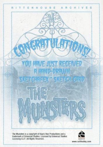 Munsters (2005) Artist Emil Ribeiro Autograph Sketch Card Grandpa Munster   - TvMovieCards.com