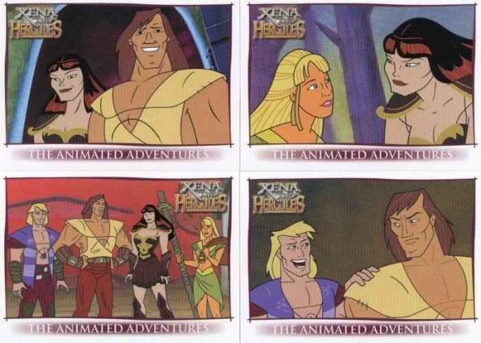 Xena & Hercules Animated Adventures Promo Card Set 4 Cards   - TvMovieCards.com