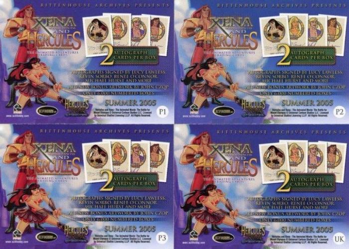 Xena & Hercules Animated Adventures Promo Card Set 4 Cards   - TvMovieCards.com