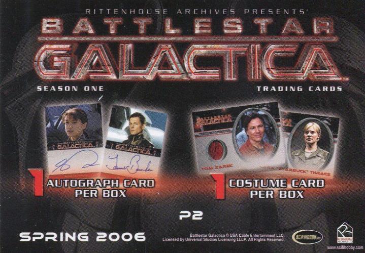 Battlestar Galactica Season One P2 Promo Card   - TvMovieCards.com