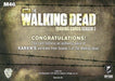 Walking Dead Season 3 Part 2 Melissa Ponzio Karen Wardrobe Costume Card M46   - TvMovieCards.com