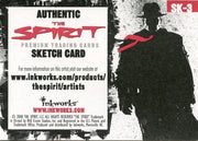 Spirit The Spirit Sketch Card by Jeff Zugale SK-3   - TvMovieCards.com
