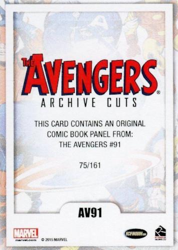 Avengers The Silver Age Comic Archive Cuts Chase Card AV91 #75/161   - TvMovieCards.com