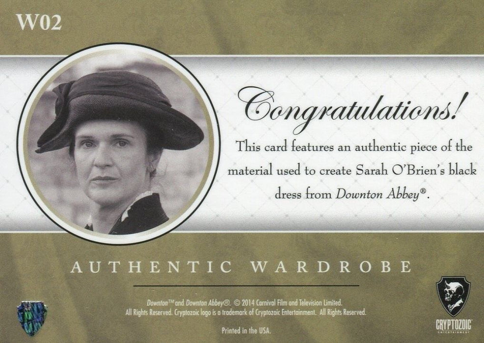 Downton Abbey Seasons 1 & 2 Sarah O'Brien Wardrobe Costume Card W02   - TvMovieCards.com