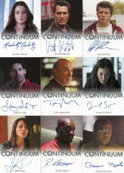 Continuum Seasons 1 & 2 Autograph Card Set 21 Cards 2014 Rittenhouse - TvMovieCards.com