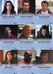 Continuum Seasons 1 & 2 Autograph Card Set 21 Cards 2014 Rittenhouse - TvMovieCards.com