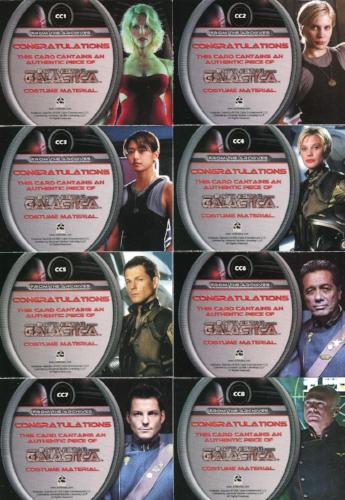Battlestar Galactica Premiere Edition Costume Card Set 8 Cards   - TvMovieCards.com