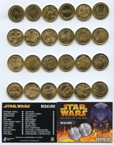 Star Wars Revenge of the Sith Gold Medalionz Card Set   - TvMovieCards.com