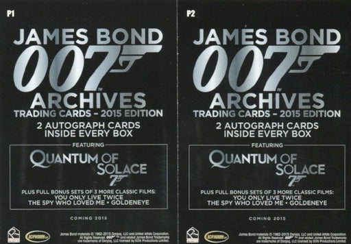 James Bond Archives 2015 Edition Promo Card Set 2 Cards   - TvMovieCards.com