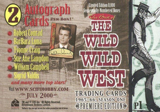 Wild Wild West Season 1 Promo Card P1   - TvMovieCards.com