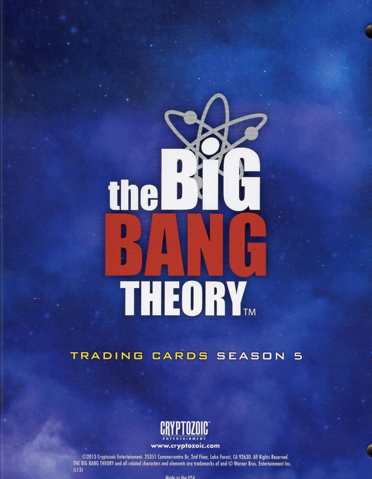 Big Bang Theory Season 5 Card Album — TvMovieCards.com