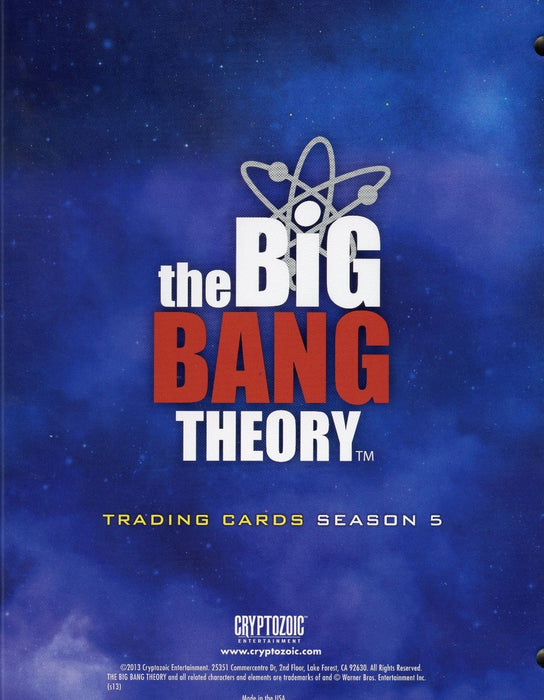 Big Bang Theory Season 5 Card Album   - TvMovieCards.com