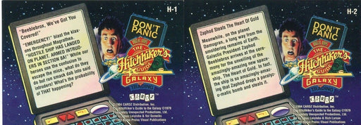 Hitchhiker's Guide to the Galaxy Hologram Chase Card Set H1 - H2 Cardz 1994   - TvMovieCards.com