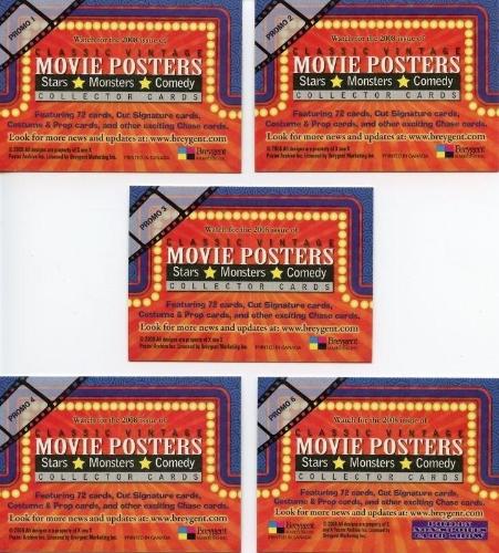 Classic Vintage Movie Posters 2 Promo Card Lot 5 Cards Breygent   - TvMovieCards.com