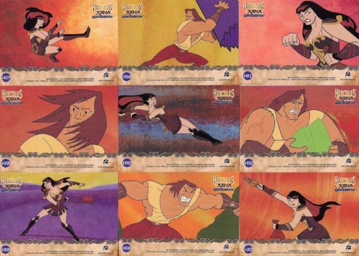 Xena & Hercules Animated Adventures in Action Chase Card Set   - TvMovieCards.com