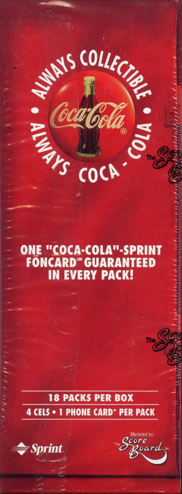 Coca Cola Coke Sprint Phone Cel Hobby Trading Card Box   - TvMovieCards.com
