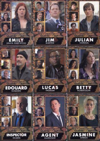 Continuum Seasons 1 & 2 Character Chase Card Set H1 - H18   - TvMovieCards.com