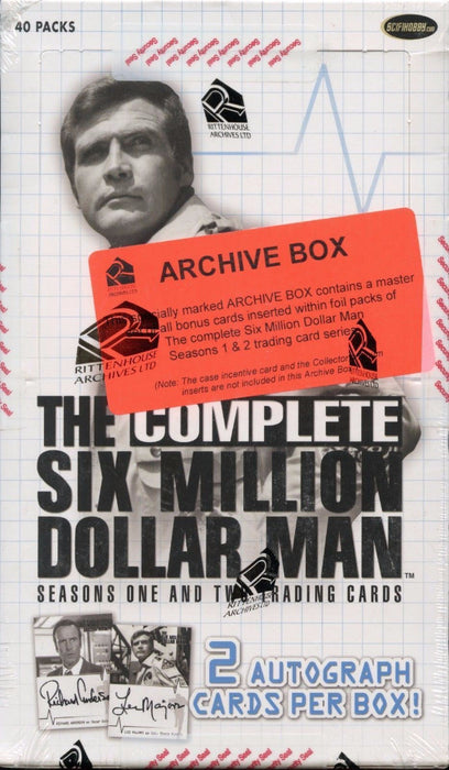 Six Million Dollar Man Complete Seasons One and Two Archive Card Box   - TvMovieCards.com