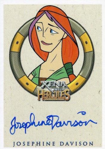 Xena & Hercules Animated Adventures Josephine Davison Alceme Autograph Card   - TvMovieCards.com