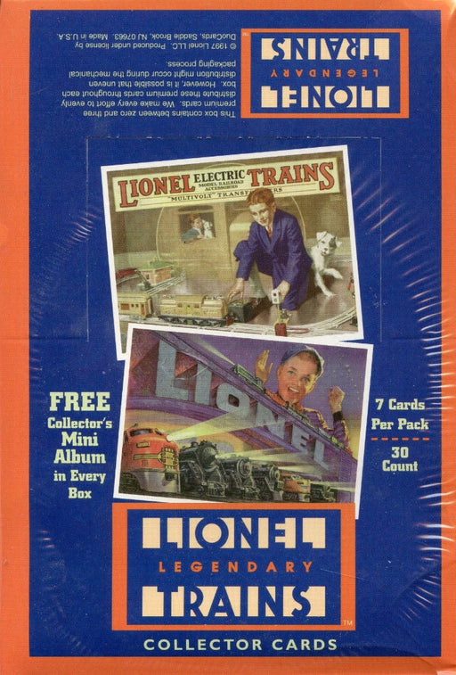 Lionel Legendary Trains Card Box 30 Packs Duocards 1997   - TvMovieCards.com