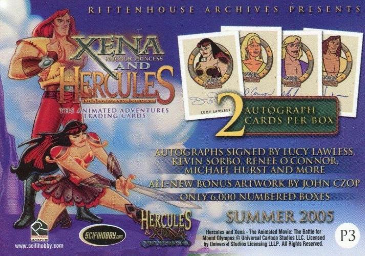 Xena & Hercules Animated Adventures Promo Card P3 — TvMovieCards.com