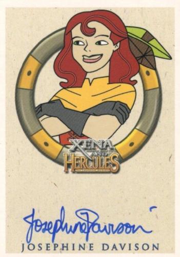 Xena & Hercules Animated Adventures Josephine Davison Artemis Autograph Card   - TvMovieCards.com