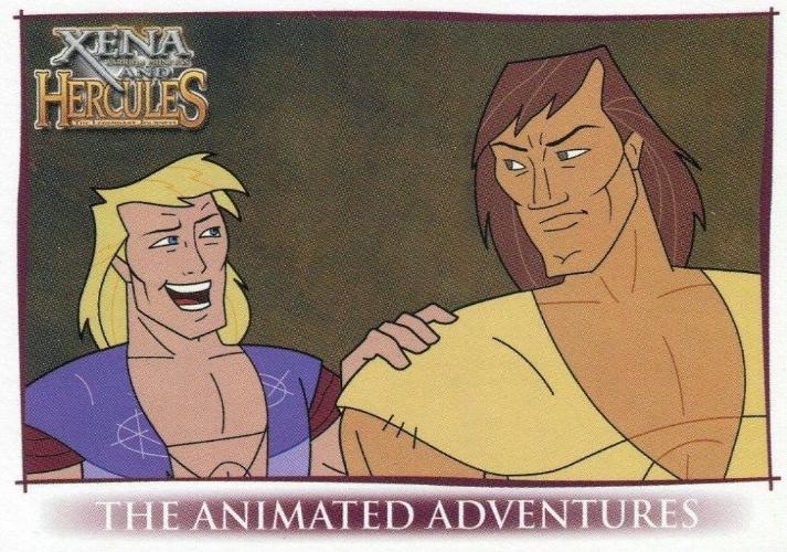 Xena & Hercules Animated Adventures Promo Card UK   - TvMovieCards.com