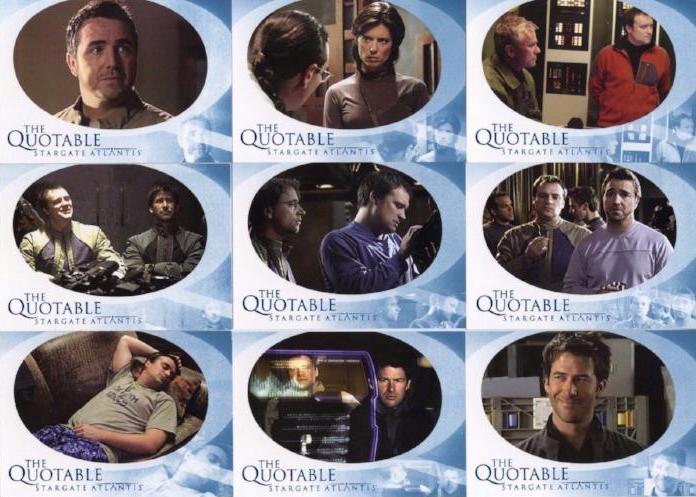 Stargate Atlantis Season One Quotable Chase Card Set   - TvMovieCards.com