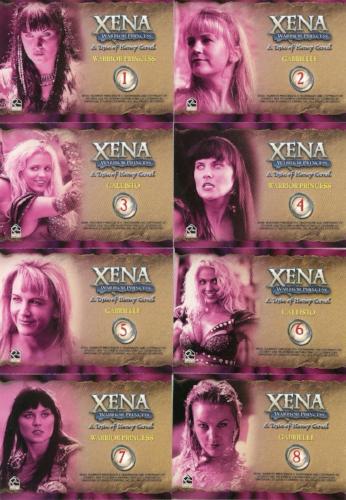 Xena Seasons 4 and 5 A Taste of Honey Cereal Card Set 12 Cards 2001 Rittenhouse - TvMovieCards.com