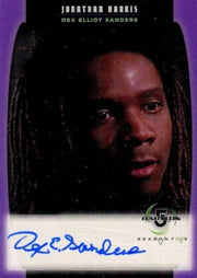 Babylon 5 Season 5 Dex Elliot Sanders as Jonathan Harris Autograph Card A06   - TvMovieCards.com