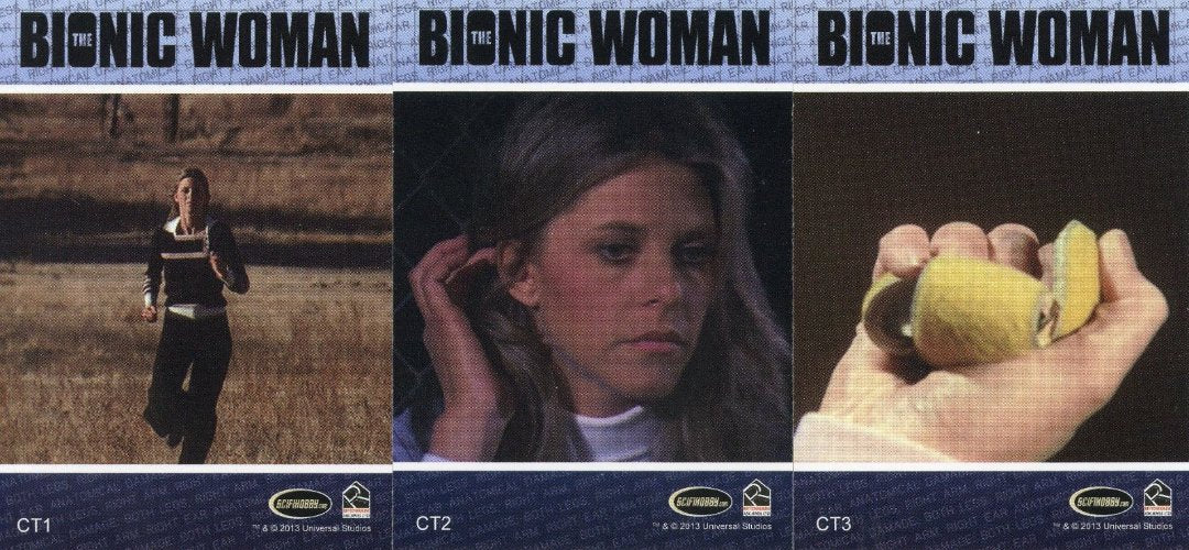 Bionic Collection The Bionic Woman Implant Case Topper Chase Card Set CT1-CT3   - TvMovieCards.com