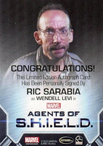 Agents of S.H.I.E.L.D. Season 2 Ric Sarabia Autograph Card   - TvMovieCards.com